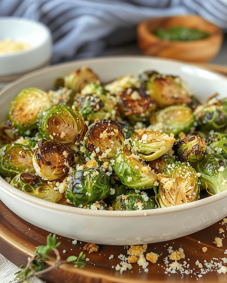 Garlic Parmesan Brussels Sprouts, Crispy in 35 Minutes!