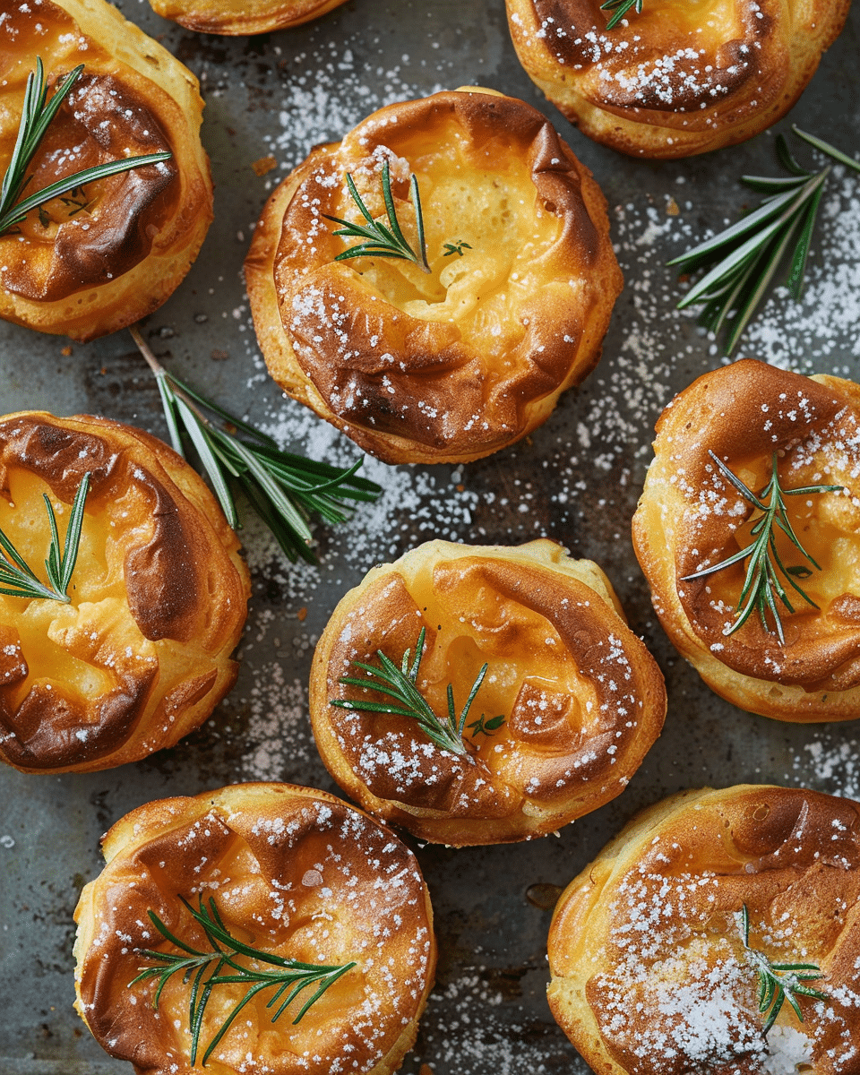 Salted Rosemary Popovers with Honey Butter Recipe