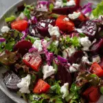 Beet Salad with Goat Cheese and Balsamic Dressing