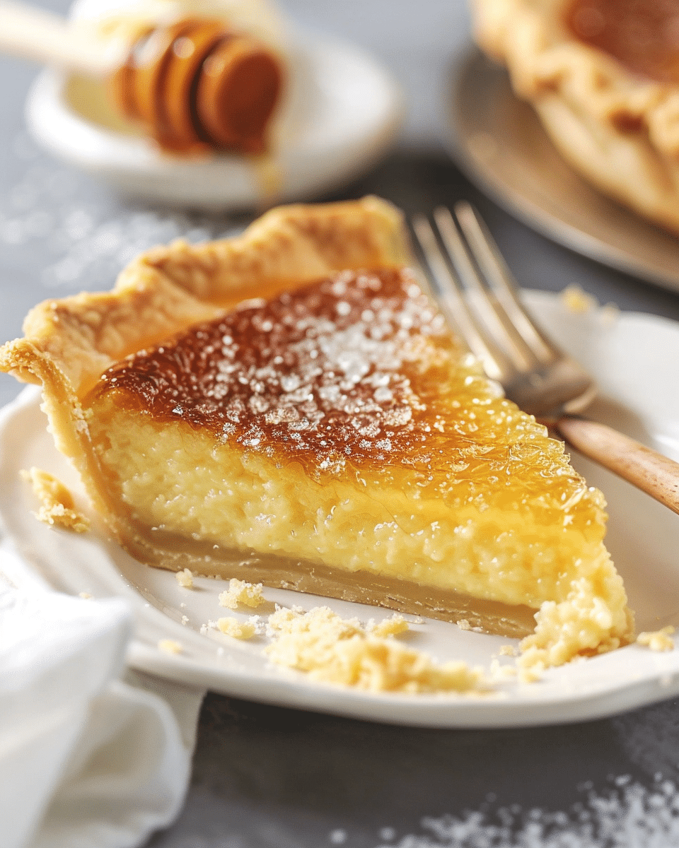 Salted Honey Custard Pie
