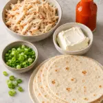 Buffalo Chicken Pinwheels (Five Ingredients)