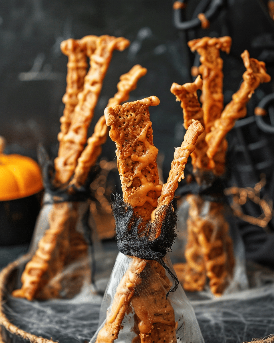 Witch's Broomstick Snacks | Easy Halloween Party Snacks