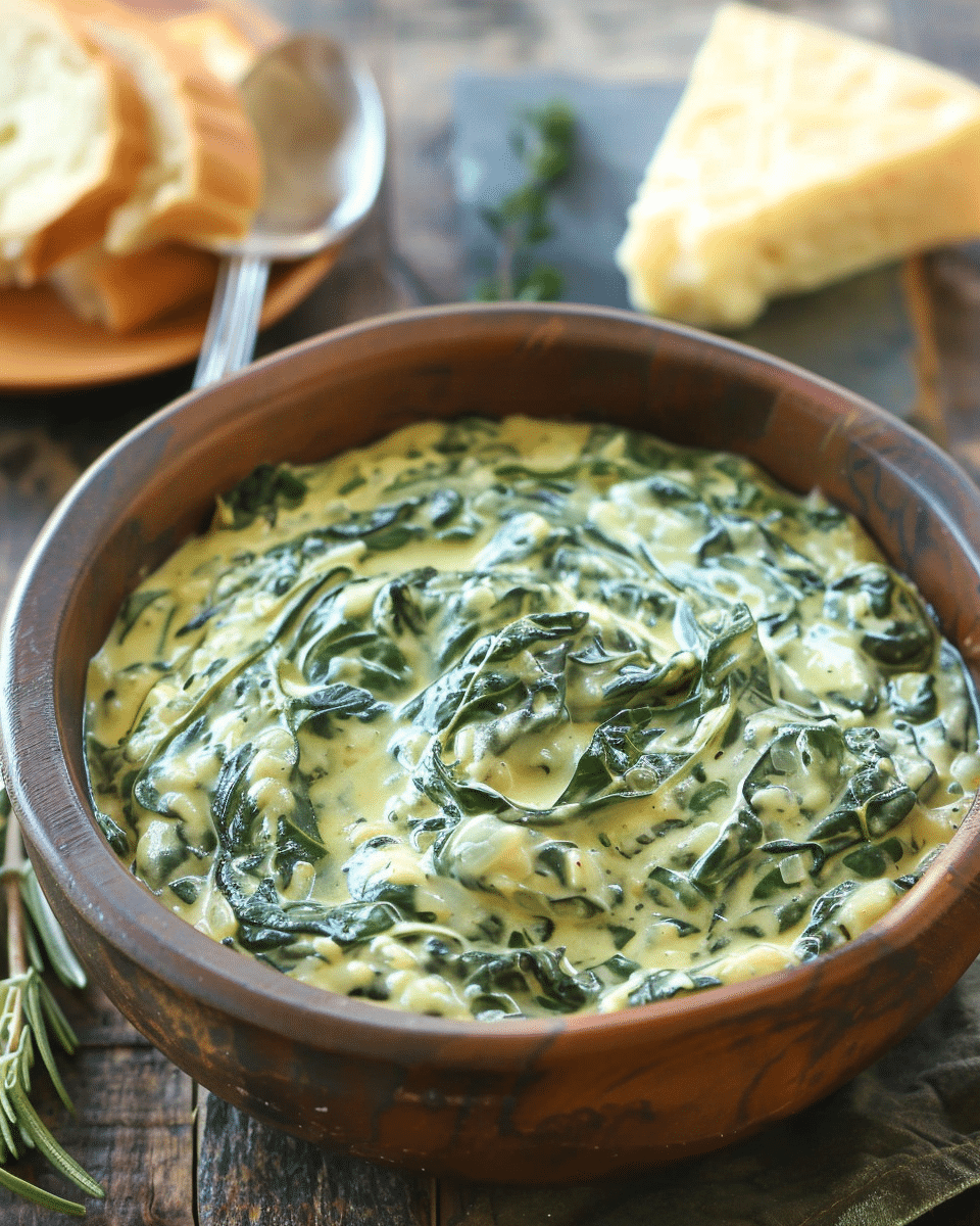 Cheesy Creamed Spinach