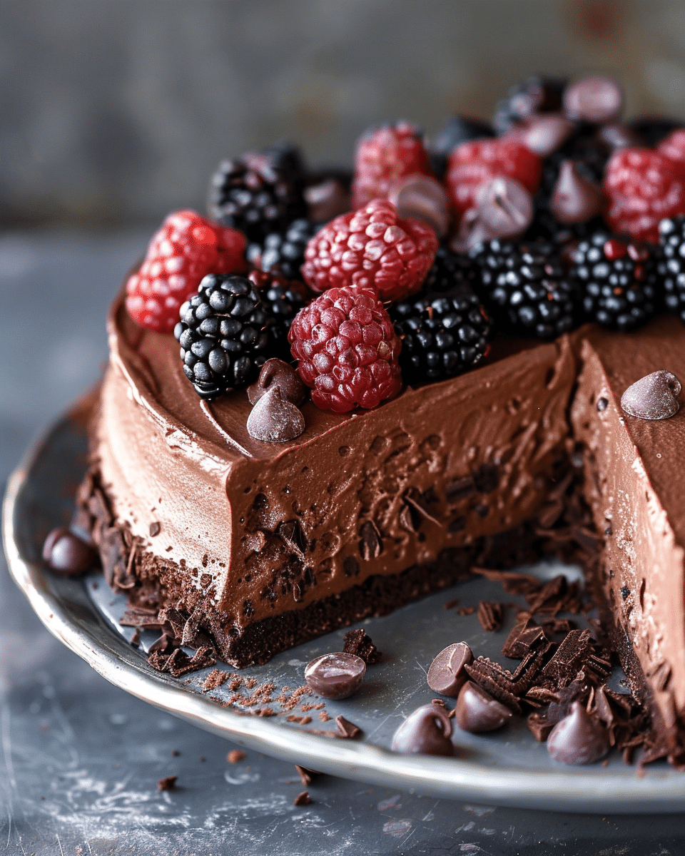 Dark Chocolate Mousse Cake: A Rich, Creamy, and Decadent Chocolate Dessert