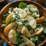 Pear & Gorgonzola Salad – A Fresh, Sweet, and Savory Delight