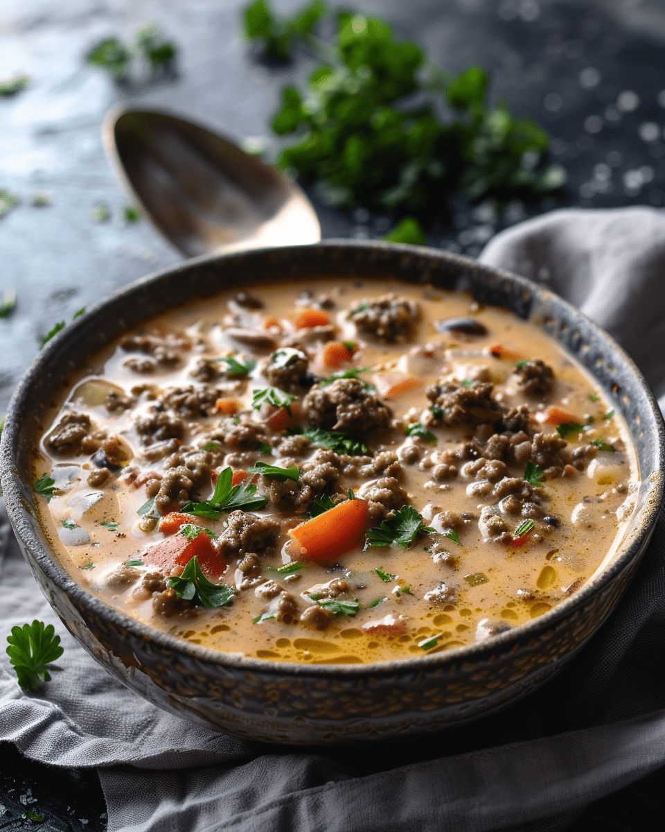 Cheeseburger Soup