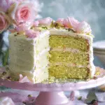 Pistachio Rose Love Cake – A Beautiful and Elegant Floral Dessert