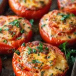 Baked Tomatoes Oregano Recipe – Easy, Cheesy, and Full of Flavor