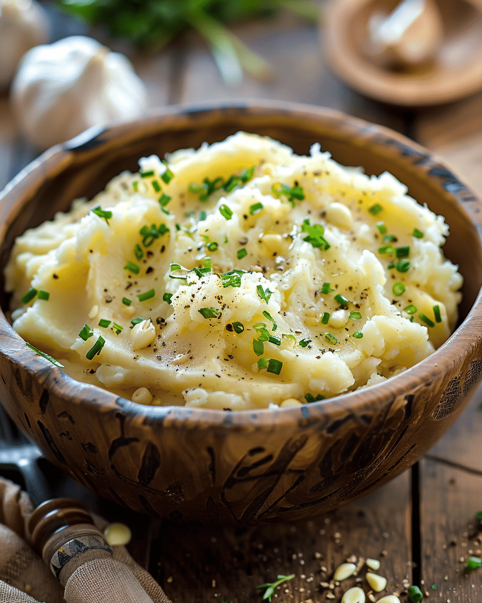 Easy Garlic Mashed Potatoes