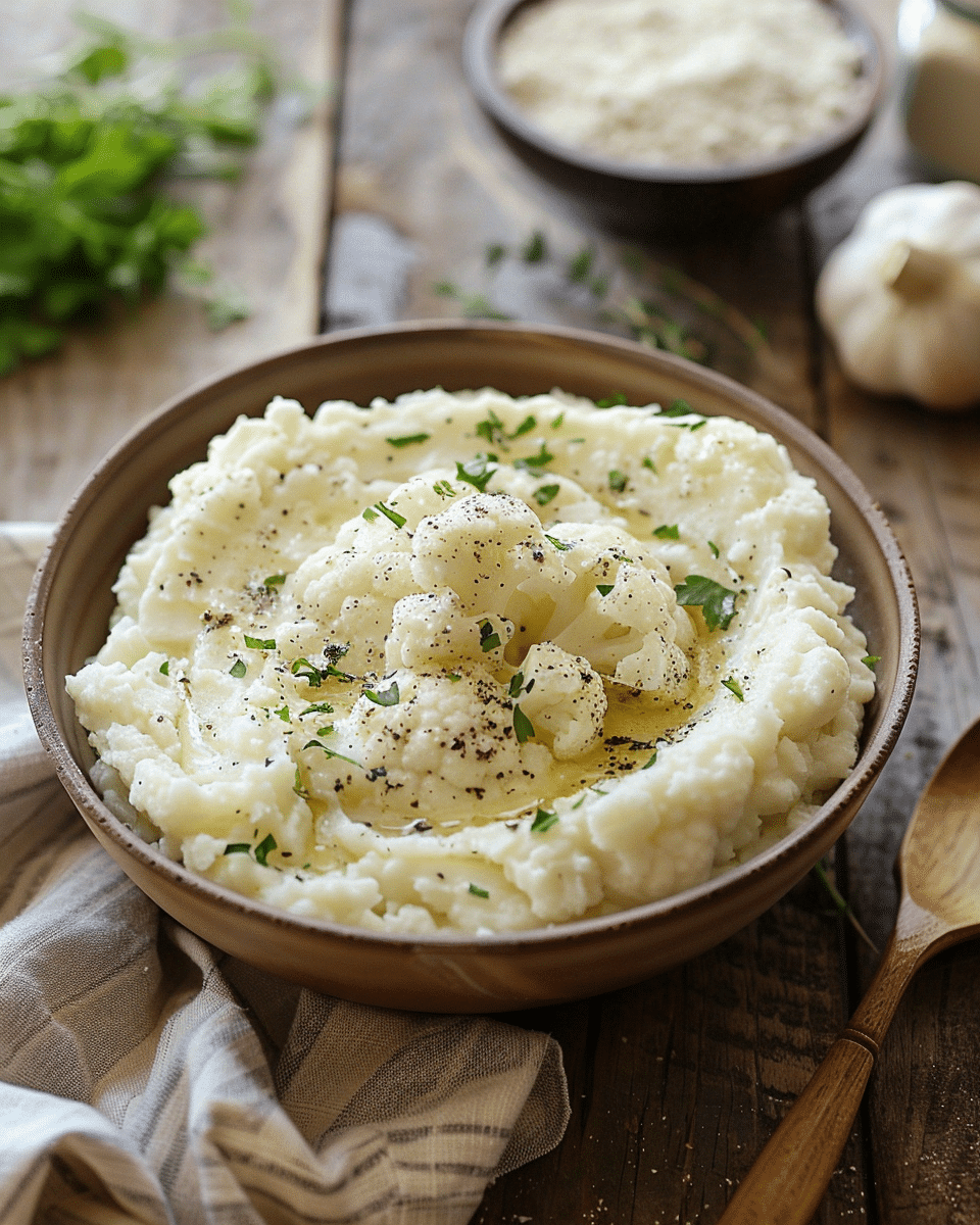 Garlic Mashed Cauliflower: A Creamy and Delicious Low-Carb Side Dish