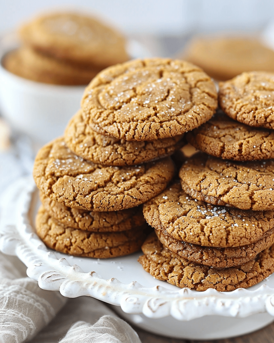 Soft and Chewy Ginger Molasses Cookies Recipe