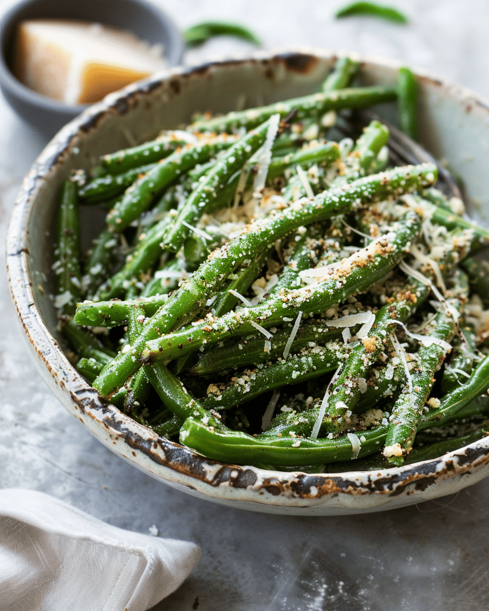 Roasted Parmesan Green Beans