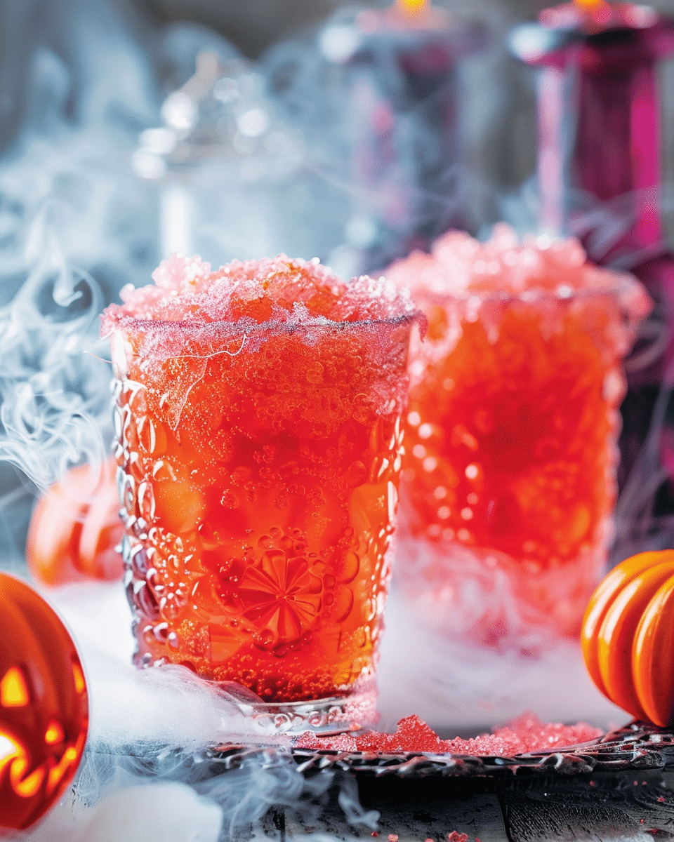 Bubbly Witches Brew – A Fun and Fizzy Halloween Party Punch