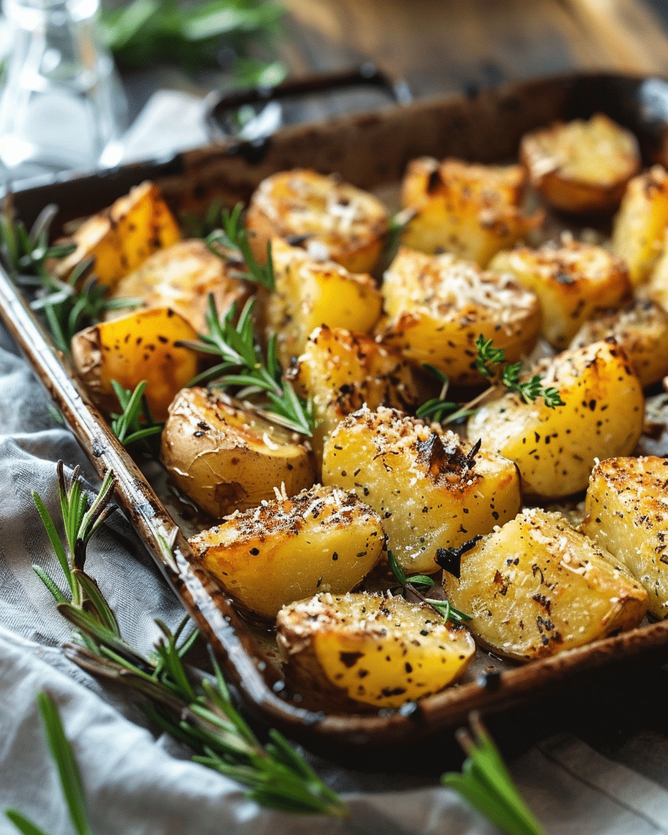 Oven Roasted Parmesan Potatoes Recipe