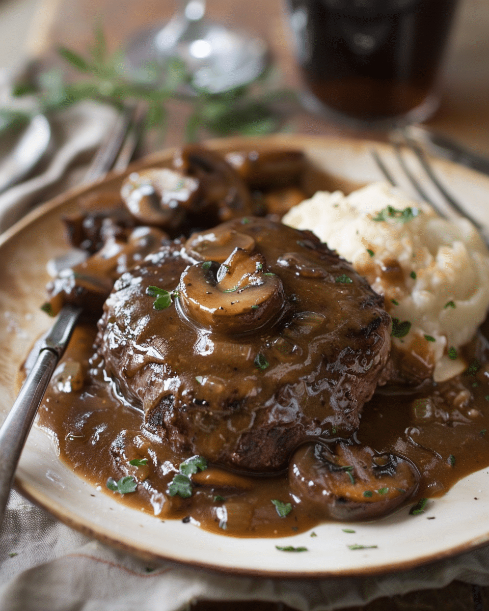 Salisbury Steak with Mushroom Gravy