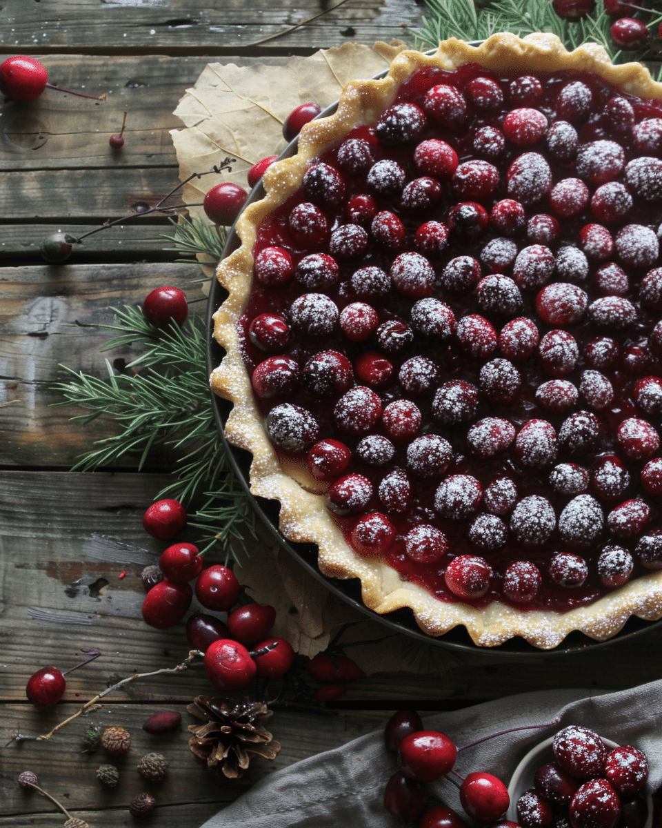 Cranberry Curd Tart Recipe – A Beautiful, Tangy, and Buttery Dessert