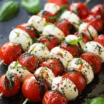 Easy Caprese Appetizer Skewers – A Fresh and Delicious Party Favorite