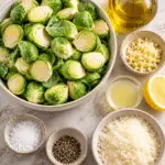 Garlic Parmesan Brussels Sprouts, Crispy in 35 Minutes!